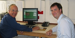 Professor Tony Young (left) and Dr Stephen Hallett