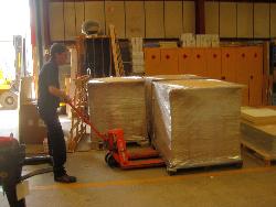 USDA-NRCS materials being prepared for shipment
