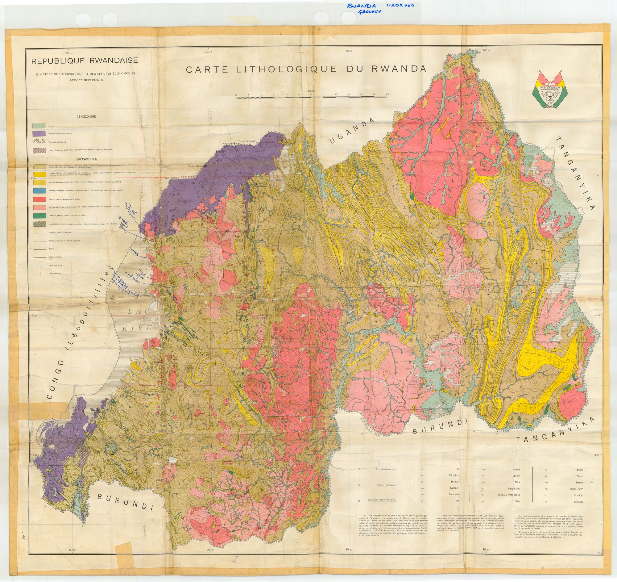 Rwanda Geological Map