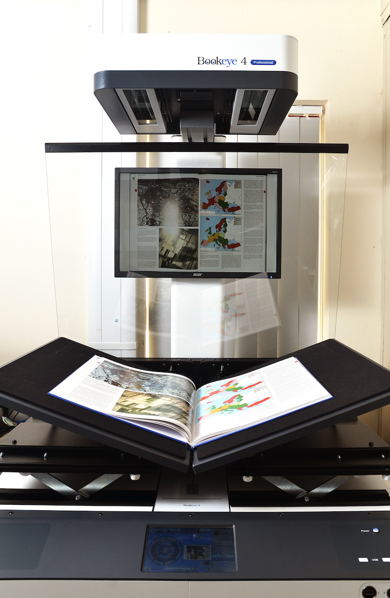 The BookEye4 Book Scanner, supported by NERC